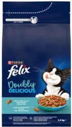 FELIX Doubly Delicious száraz macskatáp - lazac, óceáni hal keverék, cékla 1, 4 kg