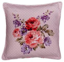 Clayre & Eef Párnahuzat 40x40cm, 100% pamut, Dotty Rose (DTR21X)