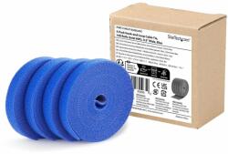 StarTech Tépőzáras kábelkötegelő tekercs 4.6m 4 db kék HKLP1505BL4PK (HKLP1505BL4PK)