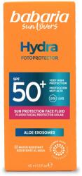Babaria Nagyon magas fényvédő folyadék arcra, SPF 50+, UVA & UVB, Hydra Fotoprotector, Babaria Sun Lovers, 40 ml