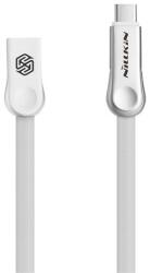 Nillkin PLUS III cablu de date (USB - microUSB - Type-C, încărcător rapid, 100cm, cablu plat) FEHÉR GP-69731 (GP-69731)
