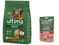 Affinity 2, 5 kg Ultima Adult csirke száraz macskatáp+60g Ultima töltött falatkák marhával kutyasnack ingyen
