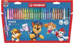 STABILO Filctoll készlet, vastag, 2 mm, STABILO "Power", Mancs őrjárat, 30 különböző szín (TST2803005)