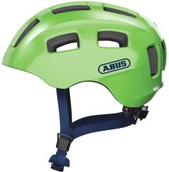 ABUS Youn-I 2.0 gyerek bukósisak, LED világítással, S-es méret (48-54 cm), zöld (sparkling green)