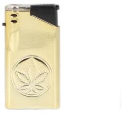  Angel Gold kannabiszlevél mintás jet öngyújtó - arany színű (A-260094-arany)