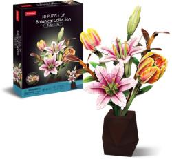 CubicFun GHIVECI 3D CU CRINI SI LALELE 103 PIESE - CUBIC FUN (CUP871h)