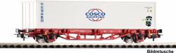 Piko 27749 Konténerszállító kocsi, Lgs, COSCO konténer pandával, DB AG VI (4015615277491)