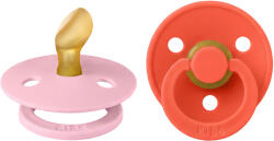 BIBS Colour anatómiai cumik természetes kaucsukból 2 db - 1-es méret Változat: Baby Pink / Tango