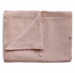 Mushie kötött gyermektakaró bio pamutból Változat: Dotted Blush