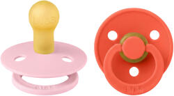 BIBS Colour cumik természetes kaucsukból 2db - 1-es méret Változat: Baby Pink / Tango