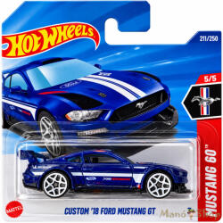 Mattel : Mustang 60 : Custom '18 Ford Mustang GT fém kisautó (HYY94)
