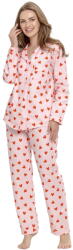 Taro pijama damă cu nasturi Taro 3628 Sorella inimi portocalii: S (34900 S)