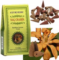 Ayurvedic Kúp alakú füstölő Ayurvedic Nag Champa 30g Jógához és Meditációhoz Aromaterápia (3D6C-822B5_20210322161836)