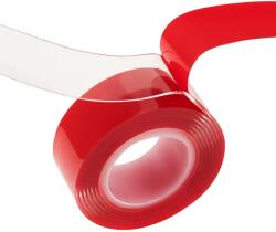 Rebel Banda dublu adeziva transparenta 19mm x 5m Rebel NAR0488-5 (NAR0488-5) - esell