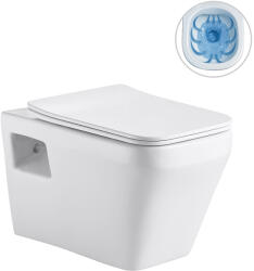 Cerano - Dante fali WC, perem nélküli + Slim/SoftClose ülőke - fényes fehér - 54x36 cm (CER-849920)
