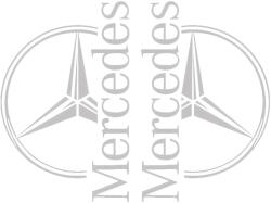  MERCEDES óriás matrica oldalra párban (100x65cm) EZÜST