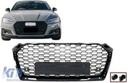 KITT Specials Jelvény nélküli hűtőrács AUDI A5 F5 (2017-2019), RS Dizájn, zongorafekete (FGAUA5F5RS)