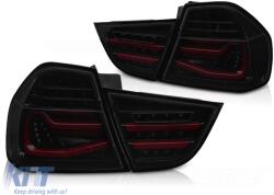  LED csíkos hátsó lámpa szett, fekete-füst, szekvenciális, BMW E90 09-11 (TTTLB6029390)