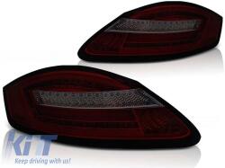  LED tuning hátsó lámpa szett Porsche Boxster 987/Cayman 2005-2008 piros/füstölt, bal és jobb (ABPOTX6010288)