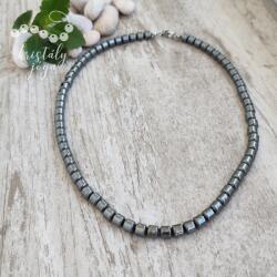 Kristály Jóga Shop Hematit 6 mm-es hordó ásvány nyaklánc