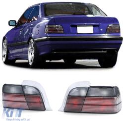  Fekete füstös hátsó lámpák BMW 3-as E36 Coupe Cabrio 90-99 (ODTLB6013052)