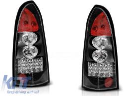 Tuning hátsó lámpa szett Opel ASTRA G 09.1997-02.2004 kombi, fekete alap, bal és jobb (ABOPTX6010816)