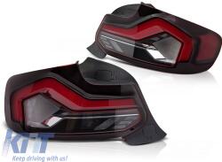  LED hátsó lámpa szett BMW 2-es F22 Coupe, F23 Cabriolet 2013-2021, M2 F87 2016-2021, piros-füstös alap, bal és jobb (ABBMTX6010163)