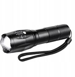  Taktikai zseblámpa Led T6 Vízálló Katonai 10W 200Lm Erős Zoom 300m (RC-K-2632)