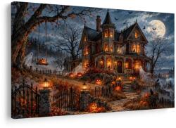 Dovido Tablou casă bântuită în lumina lunii - 120x80