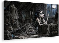 Dovido Tablou fată gotică cu fluture - 40x30