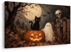 Dovido Tablou pisică de Halloween cu dovleac - 40x30