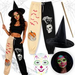 Hopki Boszorkány Jelmez Halloween Boszorkány Nadrág Kalap Pálca Tetoválás S/m