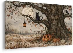 Dovido Tablou arborele vieții cu pisică neagră - 40x30