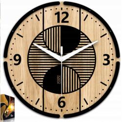 ModernClock Olimp tölgyfa falióra 33, 5 cm - modern csendes loft óra (Olimp)