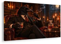 Dovido Tablou gentleman corb cu trabuc - 150x100