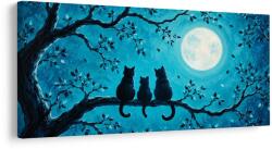 Dovido Tablou pisici nocturne în albastru - 120x60