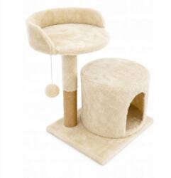 KUNERT Macska kaparófa Puffi házikóval Torony Fülke Oszlop 49cm (IMP30298)