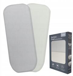 Lionelo babakocsi lepedő bambusz lepedő törtfehér szürke 70x28 (LO-BAMBOO SHEET OFF WHITE GREY 70x28)