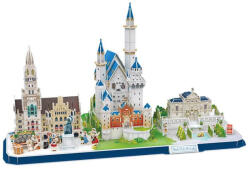 CubicFun Puzzle 3D CUBICFUN CityLine panoramă: Bavaria 178 piese