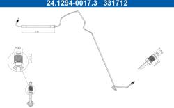 ATE Furtun Frana 24.1294-0017.3 Renault Modus / Modus (24.1294-0017.3)