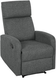HOMCOM Fotoliu Modern Reclinabil 145° max, Tapițat din Chenille Gri | Aosom Romania (83B-375V01GY)