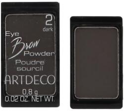 ARTDECO Eye Brow Powder Poudre Sourcil 0, 8 g nuanță 2 Dark