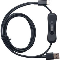 OBSBOT Cablu de date Obsbot USB-C - USB-A 2.0 M/M, 1, 5 m, negru, cu comutator ON/OFF (OCB-2107-CT)