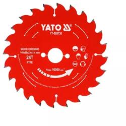 TOYA YT-608730 Keményfém lapkás (TCT) körfűrészlap fához, PTFE bevonattal, 140x20 mm, 24 fogú (YT-608730)
