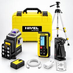 Nivel System SET Nivelă Laser Motorizată Nivel System CLx3V MOTOR, Violet 3x360° + Trepied SJJ-M1 EX + Receptor CLS-310 Digital (5908263353947)