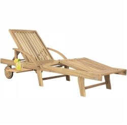 Cadoca TAMI SUN kerti nyugágy, 195, 5x69x85cm, teak hatás Cadoca