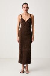 Bardot rochie din imitație de piele întoarsă ESTINE 9BY2-SUDZEP_89X (60086DB2)