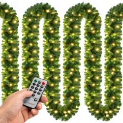 Casaria Ghirlandă de Crăciun ANDREA cu iluminare și telecomandă, 5 m, verde