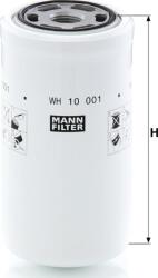 Mann-Filter WH 10 001 - Filtru hidraulic, cutie de viteze automata - Mann-Filter-WH 10 001 (MANNFILTERWH10001)