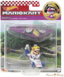 Mattel : Mario Kart : Wario B-Dasher + Wario Wing fém gokart vitorlázóval (HDB42)